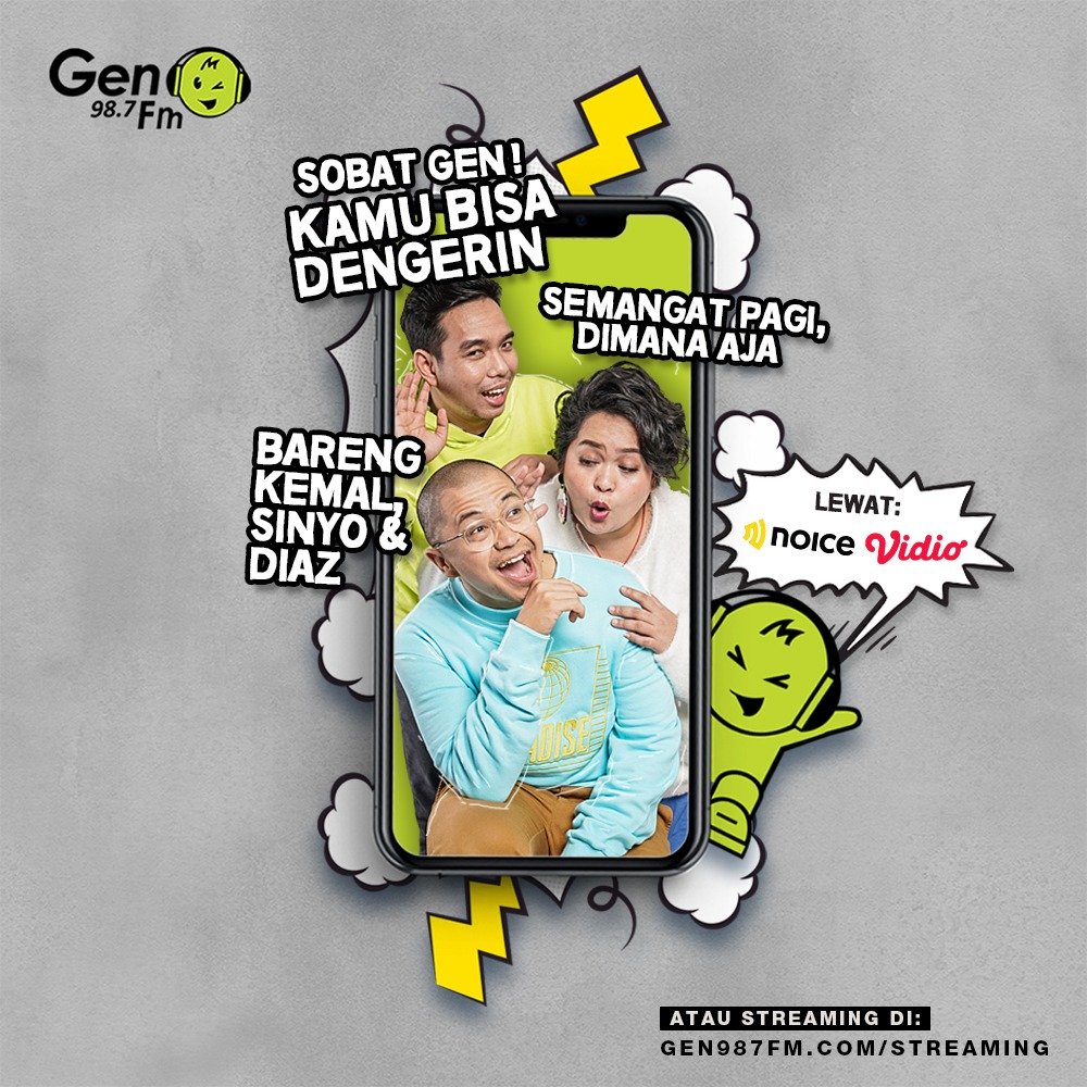 Gen 98.7 FM Jakarta - Radio station ID
