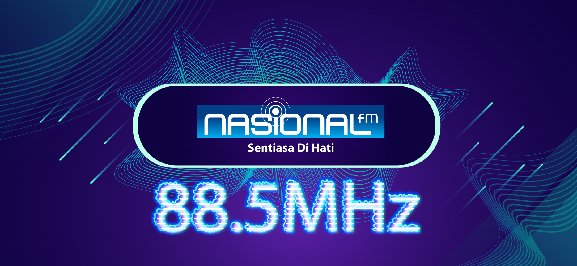 Nasional FM 88,5 MHz - Radio station MY
